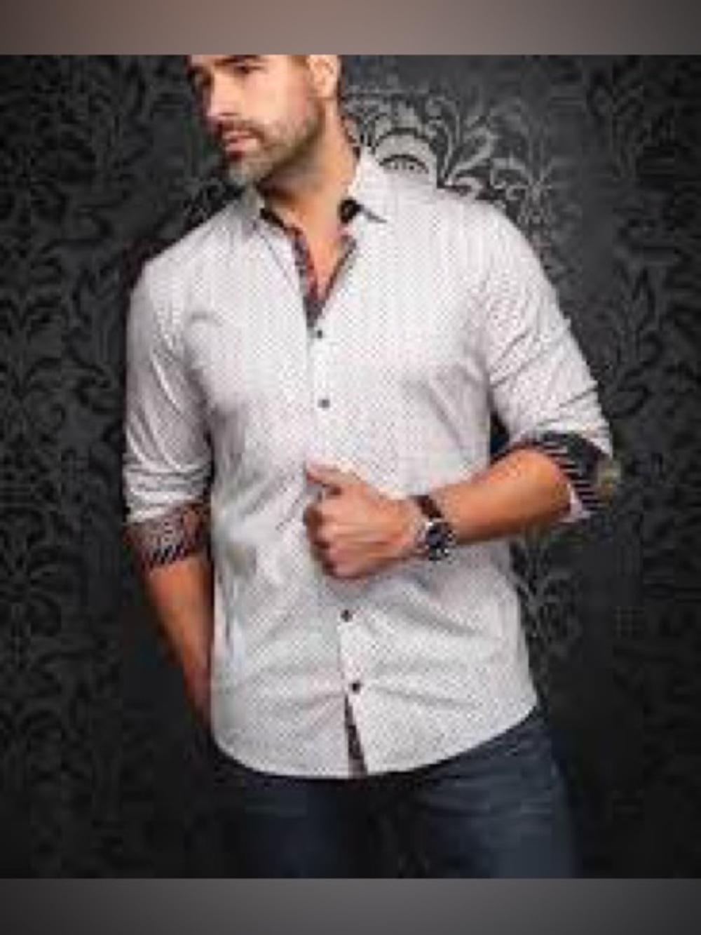 AU NOIR, polka dot buttons down shirt!